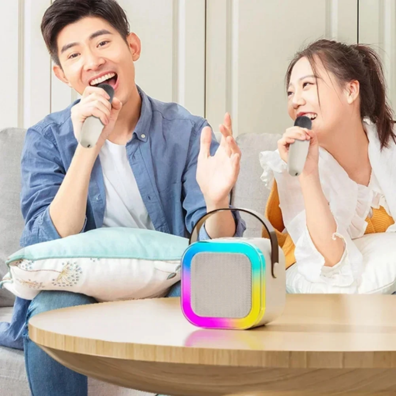Parlante y Micrófono Karaoke Bluetooth K12